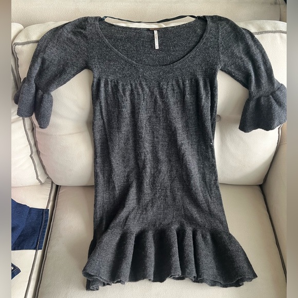 Free People Mini Wool Sweater Dress - Picture 1 of 2